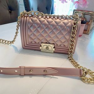 Metallic Pink Mini Purse